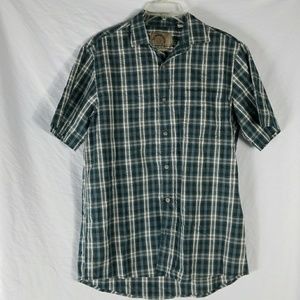 [Mens] Bass Blue-Green Striped Button Shirt
